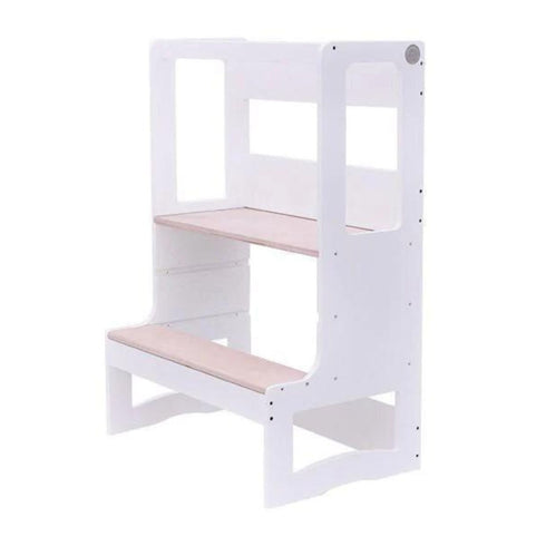MY HAPPY HELPERS  - EVO Duo - Double Learning Tower - White and Birch